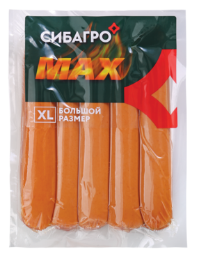 Сосиски «СибАгро» Max подкопченые, 400 г Сосиски «СибАгро» Max подкопченые, 400 г