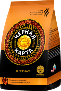 Кофе «Черная Карта» в зернах, 1 кг Кофе «Черная Карта» в зернах, 1 кг