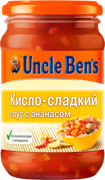 Соус «Uncle Bens» кисло-сладкий с ананасом, 210 г Соус «Uncle Bens» кисло-сладкий с ананасом, 210 г