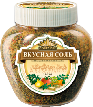 Соль «Вкусная соль» с чесноком и зеленью, 400 г Соль «Вкусная соль» с чесноком и зеленью, 400 г