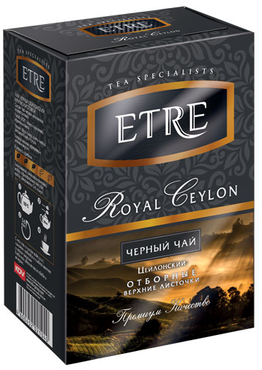 «ETRE», royal Ceylon чай черный цейлонский отборный крупнолистовой, 100 г «ETRE», royal Ceylon чай черный цейлонский отборный крупнолистовой, 100 г