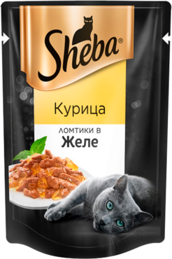 Влажный корм для кошек «Sheba» ломтики с курицей в желе, 85 г Влажный корм для кошек «Sheba» ломтики с курицей в желе, 85 г