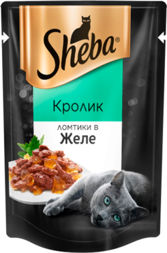 Влажный корм для кошек «Sheba» ломтики с кроликом в желе, 85 г Влажный корм для кошек «Sheba» ломтики с кроликом в желе, 85 г