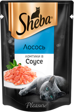 Влажный корм для кошек «Sheba» ломтики из лосося в соусе, 85 г Влажный корм для кошек «Sheba» ломтики из лосося в соусе, 85 г