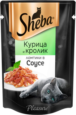 Влажный корм для кошек «Sheba» ломтики из курицы и кролика в соусе, 85 г Влажный корм для кошек «Sheba» ломтики из курицы и кролика в соусе, 85 г