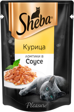 Влажный корм для кошек «Sheba» ломтики с курицей в соусе, 85 г Влажный корм для кошек «Sheba» ломтики с курицей в соусе, 85 г