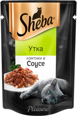 Влажный корм для кошек «Sheba» ломтики в соусе с уткой, 85 г Влажный корм для кошек «Sheba» ломтики в соусе с уткой, 85 г