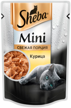 Влажный корм для кошек «Sheba» Mini Свежая порция, с курицей, 50 г Влажный корм для кошек «Sheba» Mini Свежая порция, с курицей, 50 г