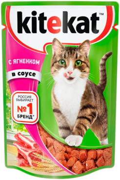 Влажный корм для кошек «Kitekat» с ягненком в соусе, 85 г Влажный корм для кошек «Kitekat» с ягненком в соусе, 85 г