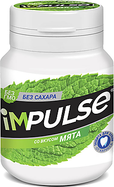 «Impulse», жевательная резинка со вкусом «Мята», 56 г