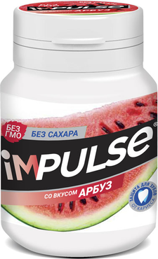 «Impulse», жевательная резинка со вкусом «Арбуз», 56 г «Impulse», жевательная резинка со вкусом «Арбуз», 56 г