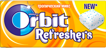 Жевательная резинка «Orbit» Рефреш Тропический микс, 16 г Жевательная резинка «Orbit» Рефреш Тропический микс, 16 г
