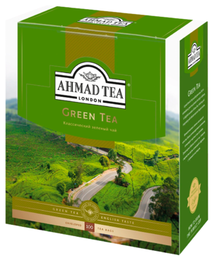 Зеленый чай «Ahmad Tea» 100 пакетиков Зеленый чай «Ahmad Tea» 100 пакетиков
