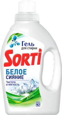 Гель для стирки «Sorti» Белое сияние, 1,2 кг Гель для стирки «Sorti» Белое сияние, 1,2 кг