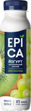 Йогурт питьевой 2.5% «Epica» Киви-Виноград, 260 г Йогурт питьевой 2.5% «Epica» Киви-Виноград, 260 г