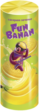Печенье-сэндвич «FunBanan» с банановым вкусом, 220 г Печенье-сэндвич «FunBanan» с банановым вкусом, 220 г