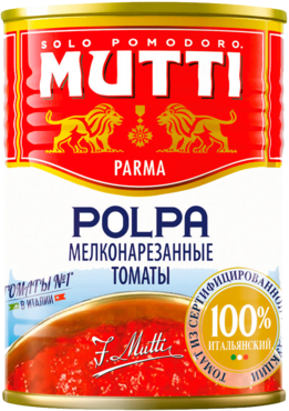 Томаты «Mutti» мелконарезанные, 400 г Томаты «Mutti» мелконарезанные, 400 г