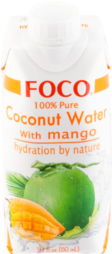 Кокосовая вода «FOCO» с манго, 330 мл Кокосовая вода «FOCO» с манго, 330 мл