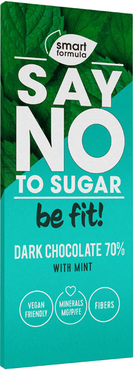 «Smart Formula», горький шоколад Dark with mint, 90 г «Smart Formula», горький шоколад Dark with mint, 90 г