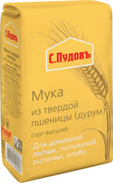 Мука «С.Пудовъ» из твердой пшеницы, 500 г Мука «С.Пудовъ» из твердой пшеницы, 500 г