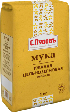 Мука ржаная «С.Пудовъ» цельнозерновая обойная, 1 кг Мука ржаная «С.Пудовъ» цельнозерновая обойная, 1 кг