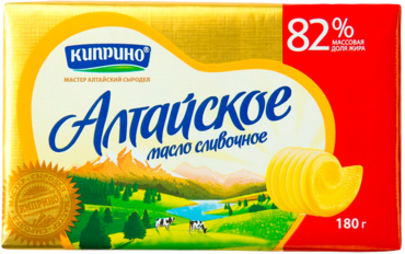 Масло сливочное 82% «Киприно» Алтайское, 150 г Масло сливочное 82% «Киприно» Алтайское, 150 г