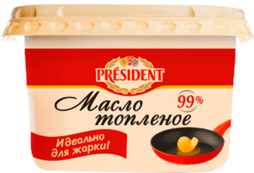 Масло 99% «PRESIDENT» топленое, 170 г Масло 99% «PRESIDENT» топленое, 170 г