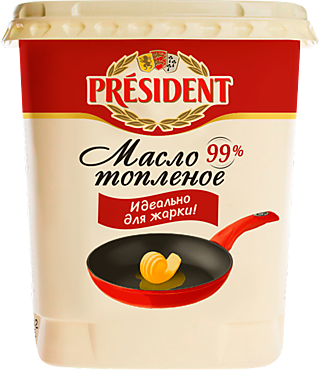 Масло сливочное 99% «PRESIDENT» топленое, 380 г