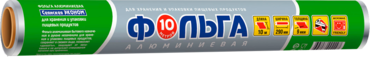 Фольга алюминиевая «Саянская» 29см*10м Фольга алюминиевая «Саянская» 29см*10м