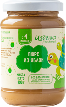 Пюре «ВкусВилл» из яблок, 100 г Пюре «ВкусВилл» из яблок, 100 г