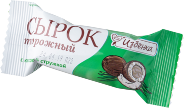 Сырок творожный «ВкусВилл» с кокосовой стружкой, 40 г Сырок творожный «ВкусВилл» с кокосовой стружкой, 40 г