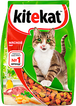 Сухой корм для кошек «Kitekat» Мясной пир, 350 г