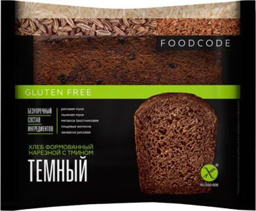 Хлеб «Food code» темный, с тмином, без глютена, 200 г Хлеб «Food code» темный, с тмином, без глютена, 200 г