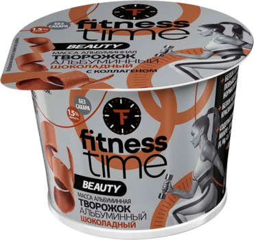 Творожок 1.5% «Fitness Тime» Альбум, Шоколад, 100 г Творожок 1.5% «Fitness Тime» Альбум, Шоколад, 100 г