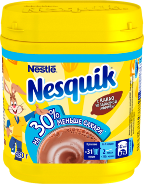 Какао «Nesquik» меньше сахара, 420 г Какао «Nesquik» меньше сахара, 420 г