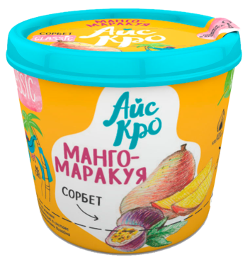 Сорбет «АйсКро» Манго-маракуйя, 75 г Сорбет «АйсКро» Манго-маракуйя, 75 г