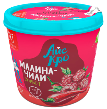 Сорбет «АйсКро» Малина-чили, 75 г Сорбет «АйсКро» Малина-чили, 75 г