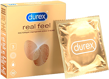 Презервативы «Durex» RealFeel, 3шт