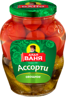 Ассорти «Дядя Ваня» Огурцы и томаты, 1,8 кг Ассорти «Дядя Ваня» Огурцы и томаты, 1,8 кг