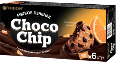Печенье «ChocoChip» с апельсином и шоколадом, 120 г Печенье «ChocoChip» с апельсином и шоколадом, 120 г