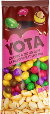 Драже арахис в шоколадной и сахарной цветной глазури (упаковка 0,5 кг) Драже арахис в шоколадной и сахарной цветной глазури (упаковка 0,5 кг)