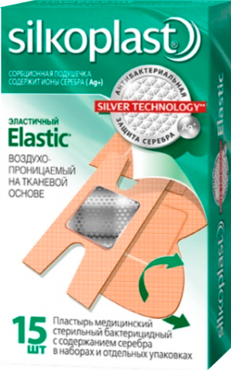 Пластырь «Silkoplast» Elastic, 15шт Пластырь «Silkoplast» Elastic, 15шт