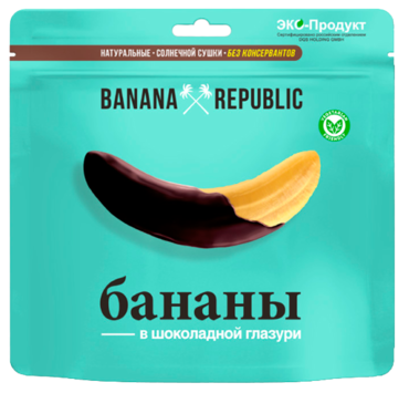 Банан сушеный «Banana Republic» в шоколаде, 200 г Банан сушеный «Banana Republic» в шоколаде, 200 г