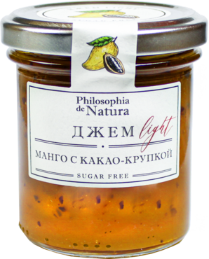 Джем «Philosophia de Natura» Манго-какао крупка, 180 г Джем «Philosophia de Natura» Манго-какао крупка, 180 г