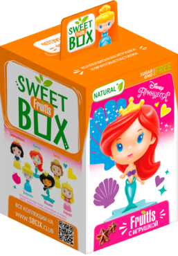 Фруктовые пастилки «Sweet box» с игрушкой «Принцессы Диснея», 10 г Фруктовые пастилки «Sweet box» с игрушкой «Принцессы Диснея», 10 г