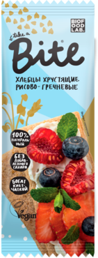 Хлебцы хрустящие «Take a Bite» рисово-гречневые, 30 г Хлебцы хрустящие «Take a Bite» рисово-гречневые, 30 г