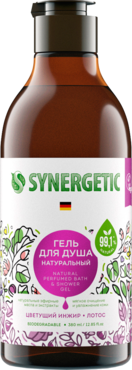 Гель для душа «SYNERGETIC» Цветущий инжир и лотос, 380 мл Гель для душа «SYNERGETIC» Цветущий инжир и лотос, 380 мл
