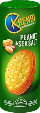 «Krendi», крекер-сэндвич Peanut&sea salt, 170 г «Krendi», крекер-сэндвич Peanut&sea salt, 170 г