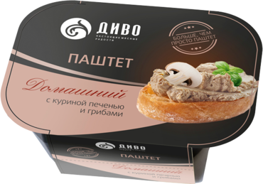 Паштет «Диво» с куриной печенью и грибами, 150 г Паштет «Диво» с куриной печенью и грибами, 150 г