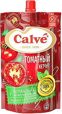 «Calve», кетчуп «Томатный», 350 г